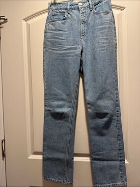 FRAME denim High’N Tight Straight Jeans 25 like new 100% cotton